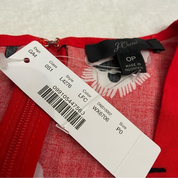 New! J.Crew Ruffle Front mini dress in dandelion floral nwt 28347 - Picture 6 of 12